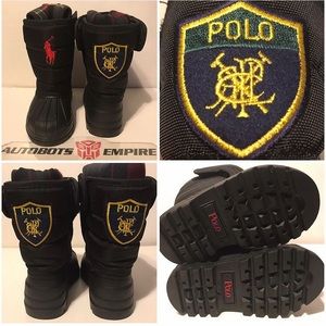 NWOT Vintage Polo Ralph Lauren RLPC Winter Duck Boot Kids Boy Girl Unisex Size 4